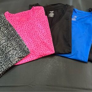 Danskin Women's‎ Short Sleeve Tees - Pink, Black, Blue, and Snake Print